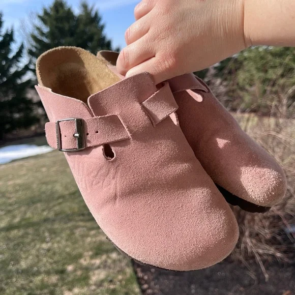 Birkenstocks x Stussy light pink mules clogs shoes Boston - Picture 3 of 11